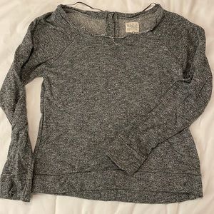 Zara gray and silver sweatshirt/sweater